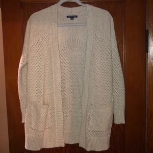 Cream American Eagle Cardigan